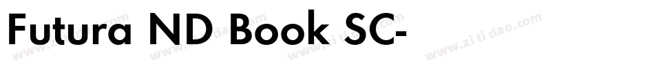 Futura ND Book SC字体转换